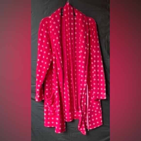 Flirtitude Polka Dot Bathrobe, Wrap Robes Size XL (Junior) - Picture 2 of 4